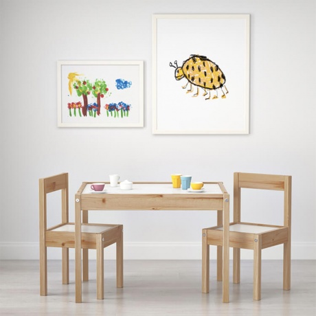 Детский столик и 2 стульчика ИКЕА ЛАТТ