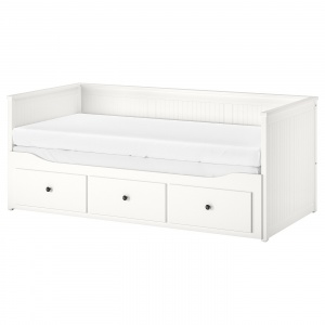 Диван-кровать и реечное дно кровати IKEA HEMNES белый 903.493.26 і 502.850.91
