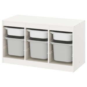 Комбінація для зберігання+контейнери TROFAST IKEA 093.287.91