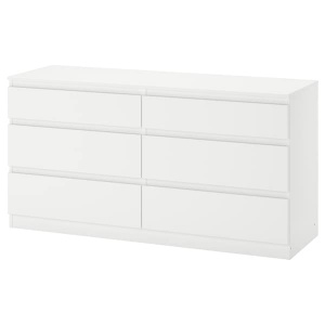Комод із 6 ящиками IKEA KULLEN білий 903.092.45