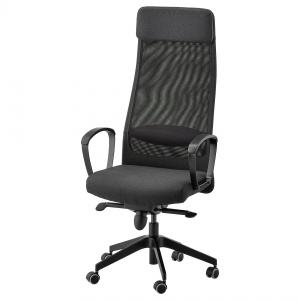 Крісло офісне IKEA MARKUS вісле темно-сірий 702.611.50