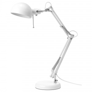 Настольная лампа IKEA FORSA белый 304.391.17