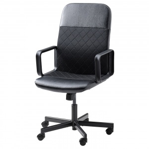 Офисное кресло IKEA Ренбергет, 604.935.46, черное