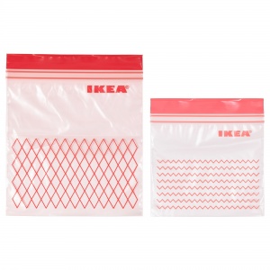 Пакет пластиковый для заморозки IKEA ISTAD красный 203.392.84