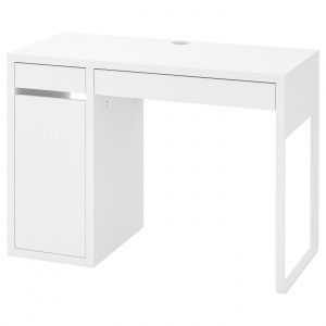 Письменный стол IKEA МИККЕ, белый, 802.130.74