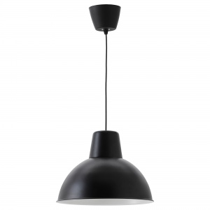 Подвесной светильник, черный, 38 см Ікеа SKURUP, 804.071.14