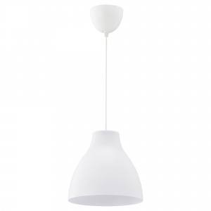 Підвісний світильник IKEA МЕЛОДІ, білий, 603.865.27
