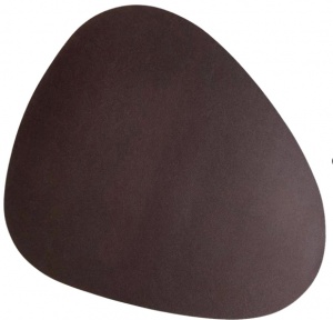 Салфетка сервировочная, подтарельник, "Лепесток" Olens, коричневый, 37х35 см, DL21012678-2; 02-0160