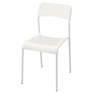 Стілець IKEA АДДЕ білий 102.191.78