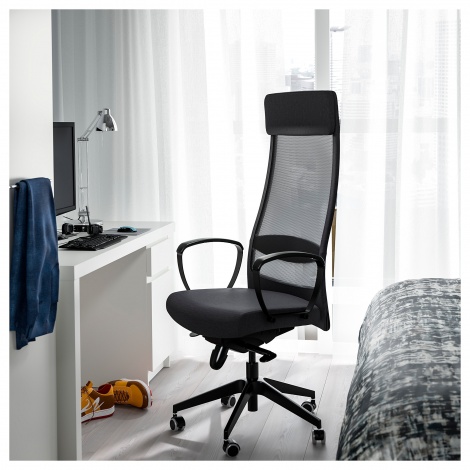 Кресло офисное IKEA MARKUS Висле темно-серый 702.611.50