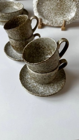 Набор Olens 4 чашки + 4 блюдца чай/кофе "Нормандия", 300мл, 101-2319C/2316С