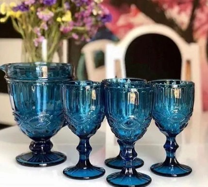 Набір кувшин та 6 келихів Olens "Вінтаж". Зображення номер 0